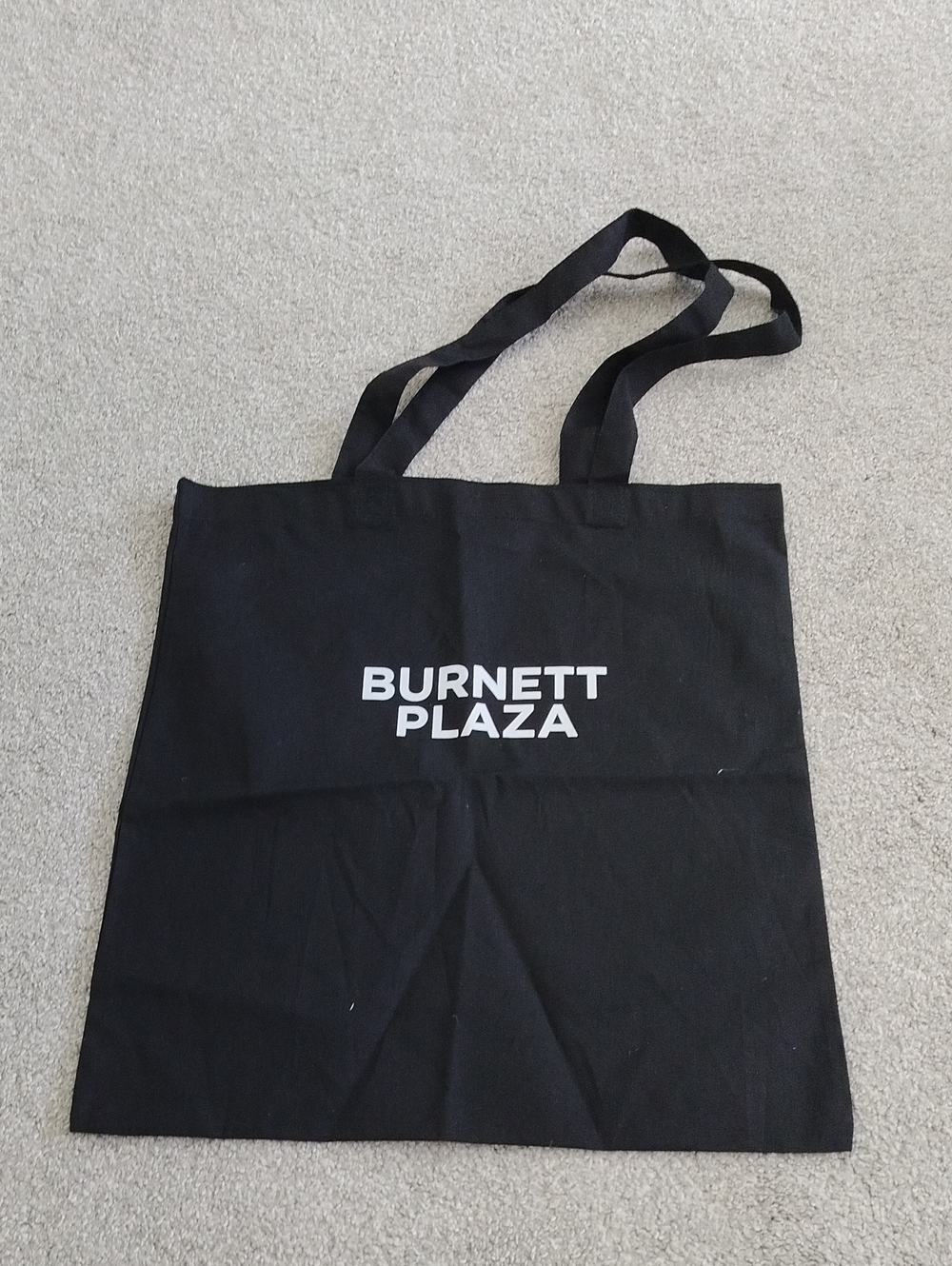 Burnett Plaza Black Canvas Tote Bag